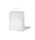 Bolsa kraft basika celulosa blanco 90 gr asa retorcida tamano l 320x140x400 mm