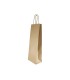 Bolsa kraft basika natural reciclado 90 gr asa retorcida tamano l 320x140x400 mm