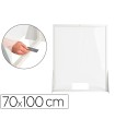 Pantalla de proteccion q-connect carton formato vertical 70x100 cm