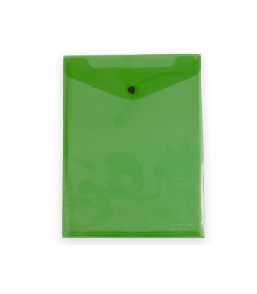 Carpeta liderpapel dossier broche polipropileno din a4 formato vertical con fuelle verde translucido