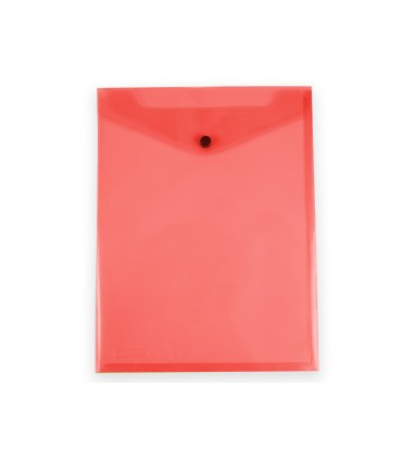 Carpeta liderpapel dossier broche polipropileno din a4 formato vertical con fuelle rojo translucido