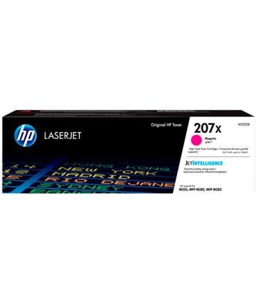 Toner hp 207x color laserjet pro m282nw m283fdn m283fdw magenta 2450 paginas