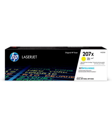 Toner hp 207x color laserjet pro m282nw m283fdn m283fdw amarillo 2450 paginas