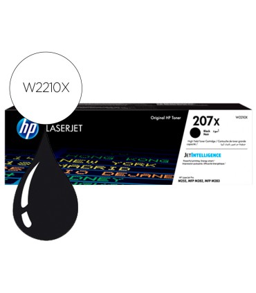 Toner hp 207x color laserjet pro m282nw m283fdn m283fdw negro 3150 paginas