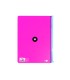 Cuaderno espiral liderpapel a4 antartik tapa dura 80h 90gr cuadro 4mm con margen color rosa fluor