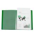 Carpeta liderpapel 60 fundas canguro pp din a4 verde translucido portada y lomo personalizable