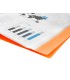 Carpeta liderpapel escaparate 80 fundas polipropileno din a4 naranja fluor opaco