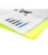 Carpeta liderpapel escaparate 80 fundas polipropileno din a4 amarillo fluor opaco