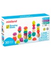 Juego miniland towering beads piezas de maderas para trabajar la logica