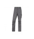 Pantalon de trabajo deltaplus cintura elastica 5 bolsillos color gris negro talla l