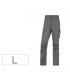 Pantalon de trabajo deltaplus cintura elastica 5 bolsillos color gris negro talla l