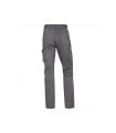 Pantalon de trabajo deltaplus cintura elastica 5 bolsillos color gris / negro talla m