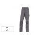 Pantalon de trabajo deltaplus cintura elastica 5 bolsillos color gris negro talla s