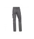 Pantalon de trabajo deltaplus cintura elastica 5 bolsillos color gris negro talla xs