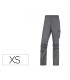 Pantalon de trabajo deltaplus cintura elastica 5 bolsillos color gris negro talla xs