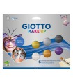 Set giotto make up pintura facial 6 botes 5 ml colores metalicos