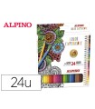 Lapices de colores alpino experience mina premium 3,3 mm caja cartón de 24 unidades colores