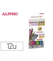 Lapices de colores alpino experience mina premium 3,3 mm special colors caja de 12 colores surtidos