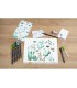 Set watercoloring tombow greenery 9 piezas