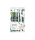 Set watercoloring tombow greenery 9 piezas