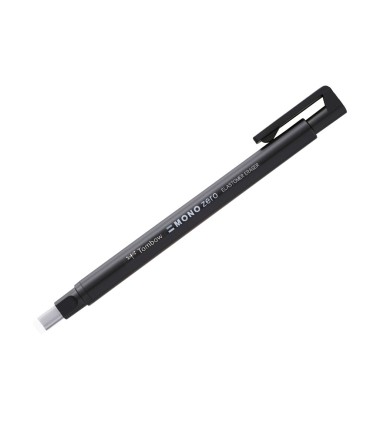 Portagomas tombow con clip mono zero punta rectangular 25x5 mm