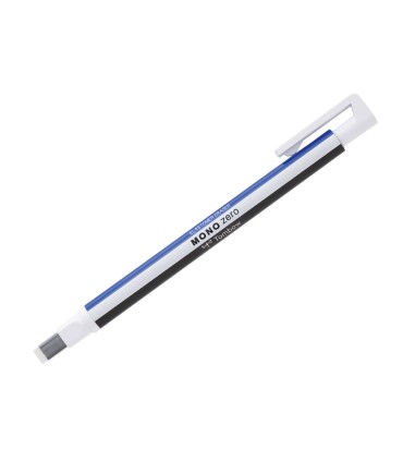 Portagomas tombow con clip mono zero punta rectangular 25x5 mm