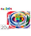 Rotulador carioca magic borrable caja de 20 unidades colores surtidos