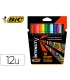 Rotulador bic intensity estuche de 12 colores surtidos