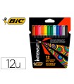 Rotulador bic intensity estuche de 12 colores surtidos