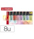 Rotulador stabilo boss fluorescente 70 pastel estuche de 8 unidades colores surtidos