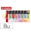 Rotulador stabilo boss fluorescente 70 pastel estuche de 8 unidades colores surtidos