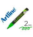 Rotulador artline pizarra epd-4 color verde fluorescente opaque ink board punta redonda 2 mm