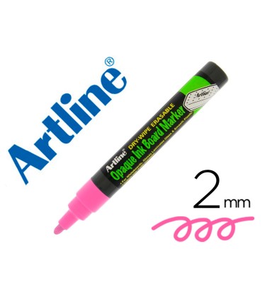 Rotulador artline pizarra epd 4 color rosa fluorescente opaque ink board punta redonda 2 mm