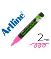 Rotulador artline pizarra epd-4 color rosa fluorescente opaque ink board punta redonda 2 mm