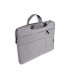 Funda para portatil q connect 156 con asas retractiles cremallera 3 bolsillos exteriores gris