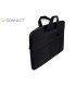 Funda para portatil q connect 156 con asas retractiles cremallera 3 bolsillos exteriores negro