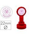 Sello artline emoticono precioso color rosa 22 mm diametro