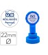 Sello artline emoticono inteligente color azul 22 mm diametro