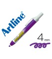 Rotulador artline clix fluorescente ek-63 violeta punta biselada 4 mm