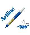 Rotulador artline clix fluorescente ek-63 azul punta biselada 4 mm