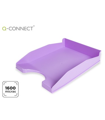 Bandeja sobremesa plastico q connect lavanda opaco 240x70x340 mm