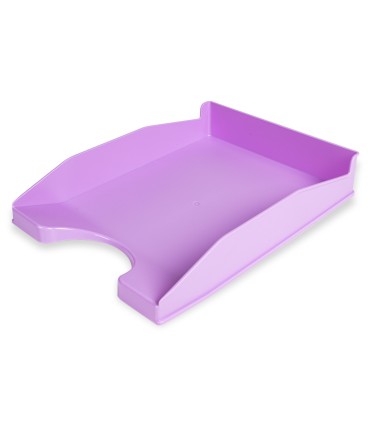 Bandeja sobremesa plastico q connect lavanda opaco 240x70x340 mm