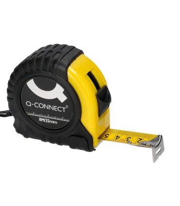 Flexometro q connect con freno material antichoque 25 mm de ancho longitud 8 mt