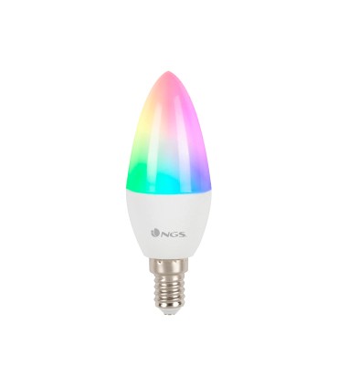 Bombilla ngs smart wifi led bulb gleam 514c halogena colores 5w 500 lumenes e14 regulable en intesidad