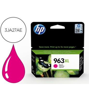 Ink jet hp 963 xl officejet pro 9010 9020 9022 9023 9025 magenta 1600 paginas