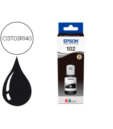 Tinta epson ecotank 102 et 2700 2750 3700 3750 4750 bote de 127 ml negro 7500 pag