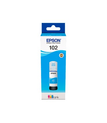 Tinta epson ecotank 102 et 2700 2750 3700 3750 4750 bote de 70 ml cian 6000 pag