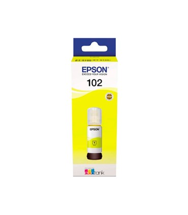 Tinta epson ecotank 102 et 2700 2750 3700 3750 4750 bote de 70 ml amarillo 6000 pag