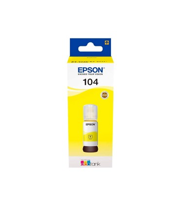 Tinta epson ecotank 104 et 2710 2711 2712 2720 2726 4700 amarillo 7500 paginas