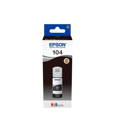 Tinta epson ecotank 104 et 2710 2711 2712 2720 2726 4700 negro 4500 paginas